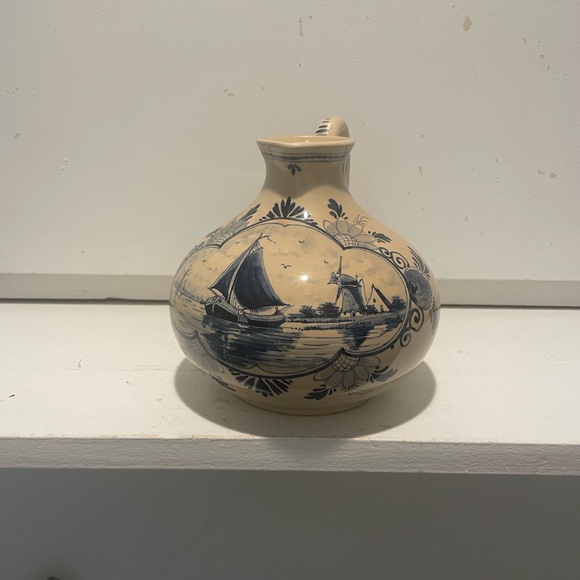 Ervin Lucas Bols Other - Vintage Ervin Lucas Bols Delft Blue Liquor Decanter Bottle